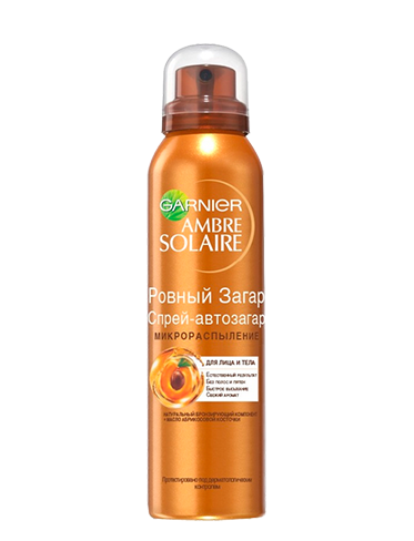 Garnier Ambre Solaire Сухой спрей-автозагар Ровный загар